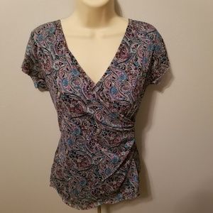 V neck wrap look top